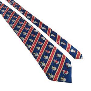 Alfanso Laporta Mens Necktie Tie Christmas Santa Snowman Work Office Dad Gift